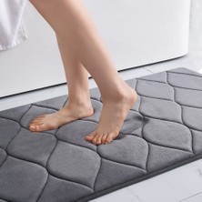 Masoffy Açık Gri 43CMX61CM Homaxy Bellek Köpük Banyo Banyo Paspas Yumuşak Kaymaz Halı Emici Zemin Halı Paspas Duş Halısı Mutfak Yatak Odası Dekoratif (Yurt Dışından)