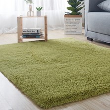 Masoffy Krem Renkli Yaklaşık 80X120 cm Yumuşak Peluş Banyo Halı Yatak Odası Başucu Ayak Mat Düz Renk Su Emme Halı Kalınlaşmak Kaymaz Banyo Paspas Zemin Halı (Yurt Dışından)