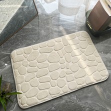 Masoffy Gri 40X60 cm 40X60/50X80 cm Arnavut Kaldırımı Kabartmalı Banyo Banyo Paspas Mercan Polar Kaymaz Halı Küvet Zemin Halı Duş Odası Paspas (Yurt Dışından)
