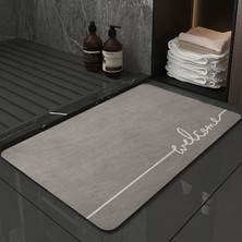 Masoffy GZN6002 50 cm x 80 cm Banyo Paspas Kaymaz Süper Emici Modern Moda Diyatomlu Toprak Balkon Sundurma Mat Mutfak Mat Minimalist Giriş Paspası (Yurt Dışından)