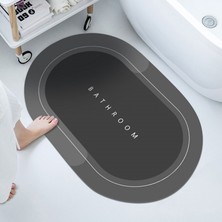 Masoffy GZN6002 50 cm x 80 cm Banyo Paspas Kaymaz Süper Emici Modern Moda Diyatomlu Toprak Balkon Sundurma Mat Mutfak Mat Minimalist Giriş Paspası (Yurt Dışından)