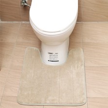 Masoffy Şarap Kırmızısı 1 Ev Yavaş Ribaund U Şekilli Su Emici Paspaslar Banyo Tuvalet Paspasları Mutfak Paspasları Tuvalet Paspasları (Yurt Dışından)