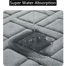 Masoffy Sling Kahve 45X75 cm Inyahome Banyo Bellek Köpük Zemin Banyo Paspas Kaymaz ve Emici Rahat Kalın Banyo Halısı Halı Mutfak Için Koşucu Nane (Yurt Dışından)