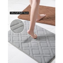 Masoffy Sling Kahve 45X75 cm Inyahome Banyo Bellek Köpük Zemin Banyo Paspas Kaymaz ve Emici Rahat Kalın Banyo Halısı Halı Mutfak Için Koşucu Nane (Yurt Dışından)