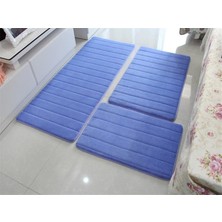 Masoffy Royalblue 3 Adet 1 Adet 40X60CM Su Emme Banyo Paspas Seti Kaymaz Banyo Paspası Çamaşır Makinesinin Yanında Oturma Odası Yatak Odası Tuvalet Zemin Halı 1 Adet/3 Adet (Yurt Dışından)