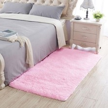 Masoffy Pembe Yaklaşık 100X200 cm Yüksek Kaliteli Büyük Boy Banyo Halısı Zemin Halı Yatak Odası Mutfak Banyo Paspas Kanepe Halı 1 Adet Dikdörtgen Katı Banyo Paspas Antre Halı (Yurt Dışından)