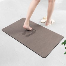 Masoffy A-Kahverengi 450 mm x 700 mm Banyo Kaymaz Mat Diatom Çamur Emici Ped Iskandinav Tarzı Tuvalet Zemin Mat Yumuşak Diatomit Banyo Tuvalet Halı (Yurt Dışından)
