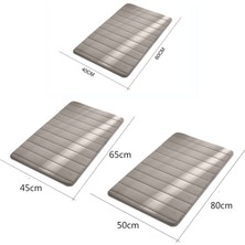 Masoffy Haki 40X60 cm Banyo Paspas Duş Mat Bellek Köpük Ped Süper Emici Çabuk Kuruyan Banyo Halı Tuvalet Zemin Mat Kaymaz Ev Dekor (Yurt Dışından)