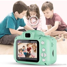 Qasul Çocuklar Için Mini Hd 1080P Dijital Fotoğraf Makinesi - 5 Oyun Yüklü  Egitici Fotoğraf Makinesi