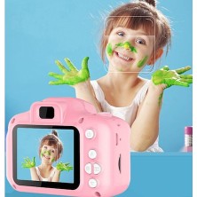 Qasul Çocuklar Için Mini Hd 1080P Dijital Fotoğraf Makinesi - 5 Oyun Yüklüegitici Fotoğraf Makinesi 8gb Sd Kart Dahil