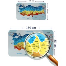 Lila Fil Lilafil Eğitici Öğretici Dünya ve Türkiye Haritası Çocuk Odası Duvar Sticker 3891