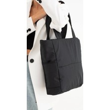 Shopping Go Orijinal Geniş Hacimli Su Geçirmez Puf Şişme Shopper Günlük Okul Spor Iş Için Omuz ve Kol Çantası