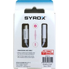 Syrox DT22T-A  Type-C To 3.5 mm Jack Kulaklık Çevirici Aux Dönüştürücü Adaptör