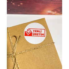 Butik Sosyetik Yerli Üretim Yazılı Yuvarlak Yapışkanlı Etiket 3 x 3 cm 150 Adet