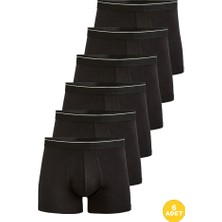 Erkek Likralı Pamuklu Boxer Özel Hijyenik Ambalajlı 6'lı Paket