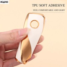 İdeal Aksesuar Bmw Anahtarlık Gold Beyaz Detaylı Şık Tasarım Kumanda Kabı Bmw Ix Stylish Design Control Case