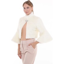 Furrier Dik Yaka Kollu Bolero