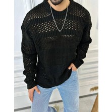 Elku Moda Kazak Oversize Özel Örme Tasarım Naturel Pamuk Bol Kesim Tüylenmez Triko Kazak