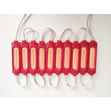 Replax Parmak Cob LED Kırmızı 12 Volt Su Geçirmez 10,lu 3m Bantlı Kesilebilir 0409972