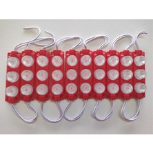 Replax Camlı Parmak LED Lamba Kırmızı 24 Volt Su Geçirmez 10,lu 3m Bantlı Kesilebilir BR0409936