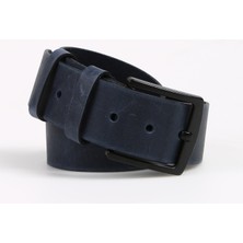 Fabrika Lacivert Erkek Deri Kemer Frk 015