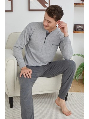Kly Pijama Kly 9244 Yarım Düğmeli Pijama Takım