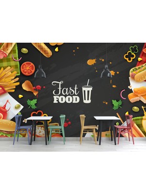 Lotus Aura Fast Food Restaurant Duvar Kağıdı, Kafeterya Duvar Resmi, Cafe Duvar Kağıdı