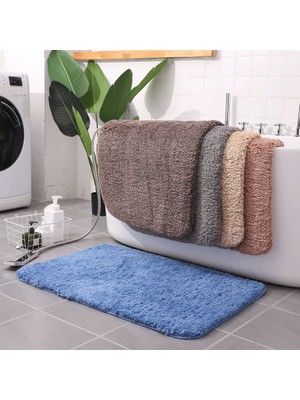 Masoffy Şampanya Yaklaşık 80X100 cm Süper Emme Banyo Paspas Kaymaz Banyo Halı Kilimler Yumuşak Zemin Mat Yatak Odası Için Tuvalet Halı Paspas Uzun Başucu Mat 5 Boyutları (Yurt Dışından)