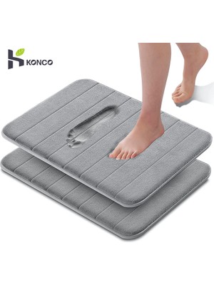 Masoffy Beyaz 40 cm x 60 M Konco 40*60 cm Banyo Paspas Banyo Halı Halı Mercan Polar Bellek Köpük Banyo Paspas Mutfak Kapı Zemin Tapis De Bain (Yurt Dışından)