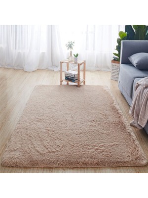 Masoffy Deve Yaklaşık 80X120 cm Yumuşak Peluş Banyo Halı Yatak Odası Başucu Ayak Mat Düz Renk Su Emme Halı Kalınlaşmak Kaymaz Banyo Paspas Zemin Halı (Yurt Dışından)