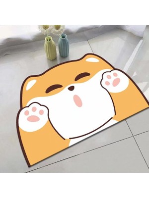 Masoffy Stil 7 60X90 cm Sevimli Kedi Köpek Domuz Çabuk Kuruyan Süper Emici Banyo Paspas Kaymaz Mat Giriş Odası Paspaslar Tuvalet Halı Ev Dekor Banyo Halısı (Yurt Dışından)