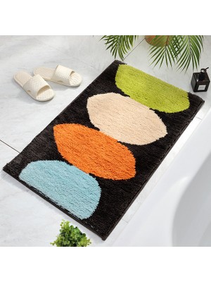 Masoffy 06 50X80CM Honlaker Yeşil Yapraklar Akın Banyo Paspas Kaymaz Emici Mikrofiber Banyo Halısı Ev Giriş Kapı Mat Süper Yumuşak Banyo Halısı (Yurt Dışından)