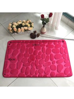 Masoffy Gül Kırmızı 1 Adet Ev Banyo Banyo Paspas Seti Tuvalet Paspas Kaymaz Banyo Paspas Banyo Halı Duş Halı Seti Tuvalet Kapağı Kat Mat (Yurt Dışından)