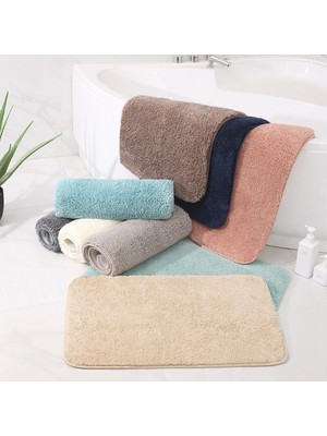 Masoffy Koyu Gri 50X80 cm Shaggy Kalın Banyo Paspas Düz Renk Banyo Halıları Tuvalet Paspas Zemin Halıları Küvet Lavabo Yanında Mikrofiber Duş Odası Pedi (Yurt Dışından)