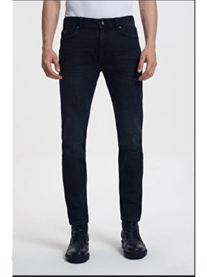 Loft Vıvaldı Wash Erkek Jean Pantolon LF2034691 Slim Fit Desenli Siyah %98 Pamuk %2 Elastan