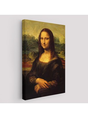 Lila Fil Mona Lisa Leonardo Da Vinci Tablosu Dekoratif Kanvas Duvar TABLOSU-5955