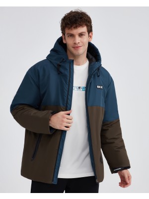 Skechers M Outerwear Padded Jacket Erkek Petrol Mont S232059-405