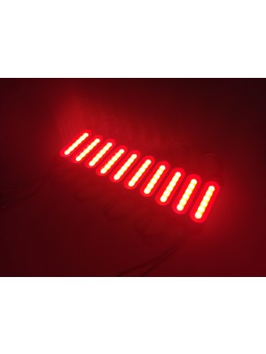 Replax Parmak Cob LED Kırmızı 12 Volt Su Geçirmez 10,lu 3m Bantlı Kesilebilir 0409972