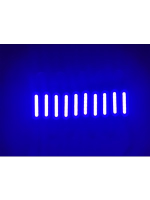 Replax Parmak Cob LED Mavi 12 Volt Su Geçirmez 10,lu 3m Bantlı Kesilebilir 0409971