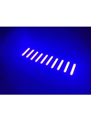 Replax Parmak Cob LED Mavi 12 Volt Su Geçirmez 10,lu 3m Bantlı Kesilebilir 0409971