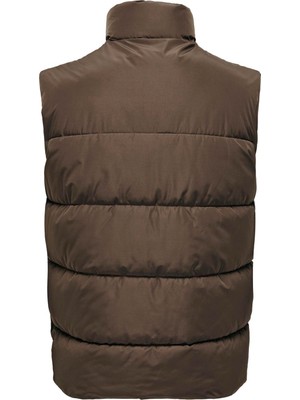 Only & Sons Bordo Erkek Yelek 22022232_ONSMELVIN Lıfe Puffer Vest