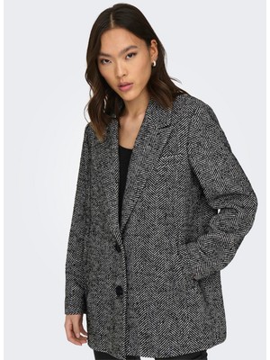 Only Rahat Siyah Kadın Ceket Onlcanna Wool Blazer Coat Otw