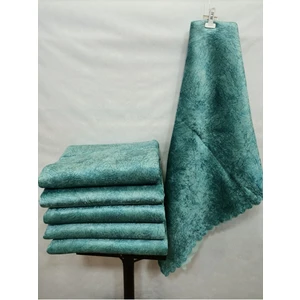 Süngerli Kaymaz Damar Desenli Koltuk ve Çekyat Örtüsü Su Yeşili