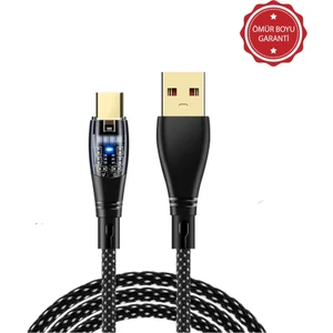 6A 120W Usba To Type-C 1metre Hızlı Data ve Şarj Kablosu Siyah Ömür Boyu Garanti YK234S