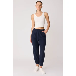 Paçası Pileli Beli Lastikli Eşofman Pantolon