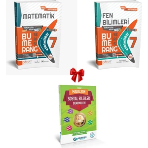 Günay Yayınları 7. Sınıf Matematik ve Fen Bilimleri Bumerang Etkinlikli Kitap Konu Anlatımlı