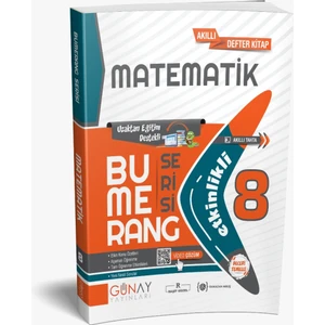 Günay Yayınları 8. Sınıf Matematik Bumerang Etkinlikli Kitap Konu Anlatımlı Soru Bankası