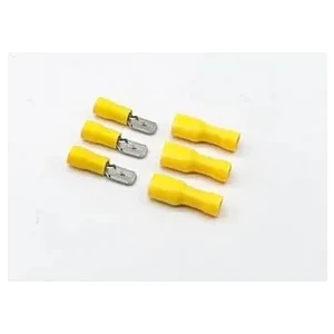 (40 Ad) Tam Izoleli Dışı Faston + Erkek Terminal Pabuç 4-6 Mm2 Kabloya Göre