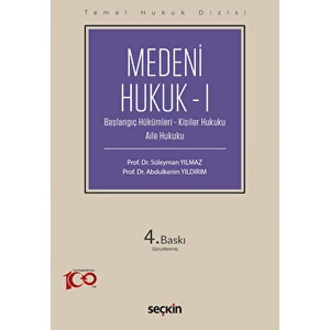 Medeni Hukuk 1 - Abdulkerim Yıldırım
