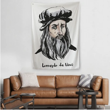 Lila Fil Leonardo Da Vinci Dekoratif Duvar rt s Fiyat